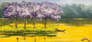 Tháng Ba - Tranh sơn dầu phong cách của hoạ sĩ